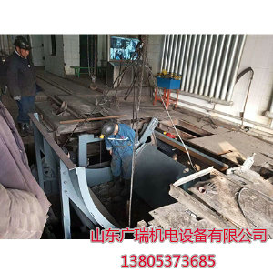 翻罐籠更換現(xiàn)場(chǎng)